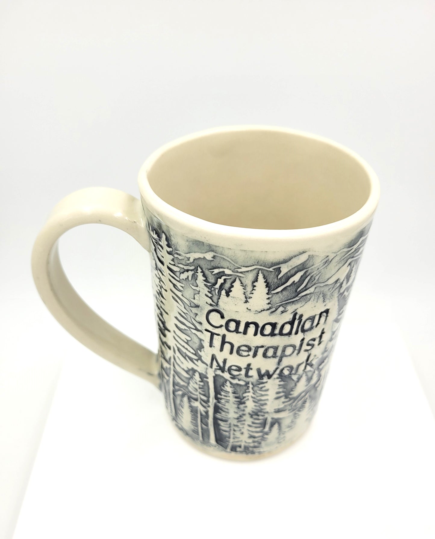 Custom handmade Pottery Mug, Canadian Therapist Network