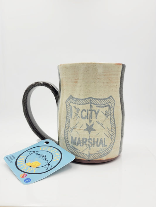 Handmade Pottery Mug, City Marshal