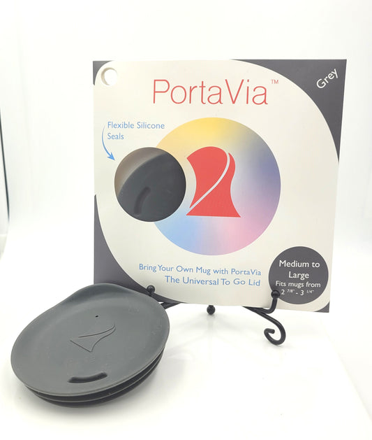 PortaVia Reusable Coffee Cup Silicone Lid (Medium to Large)