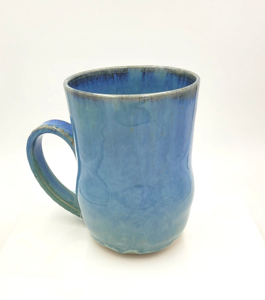 Handmade Pottery Mug - Caribbean Blue