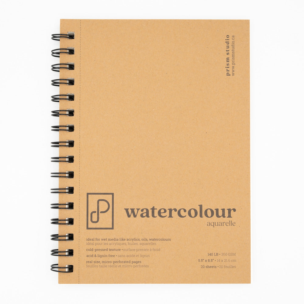 Watercolour Pad, 5.5" x 8.5" - Cold Pressed 140lb (Wire Bound)