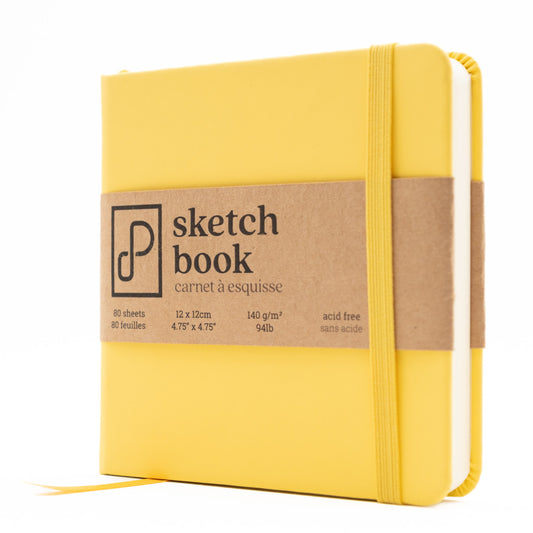 Sketch Book, 12cm x 12cm - Graffiti Yellow