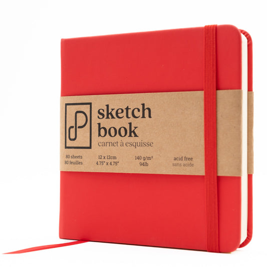 Sketch Book, 12cm x 12cm - Fiesta Red