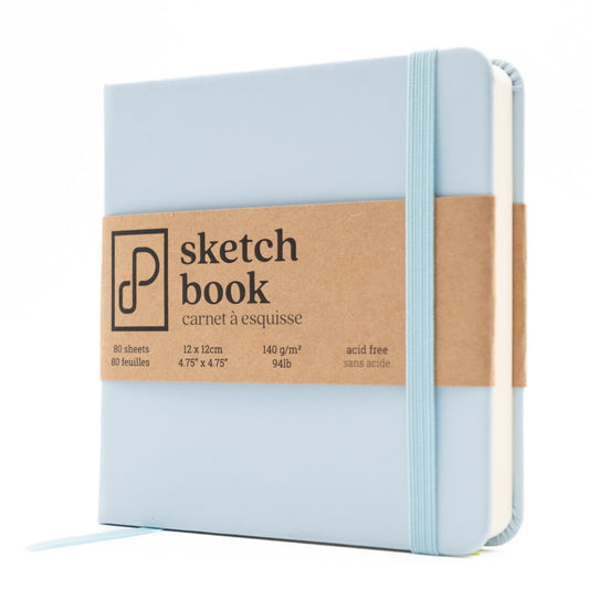 Sketch Book, 12cm x 12cm - Daphne Blue