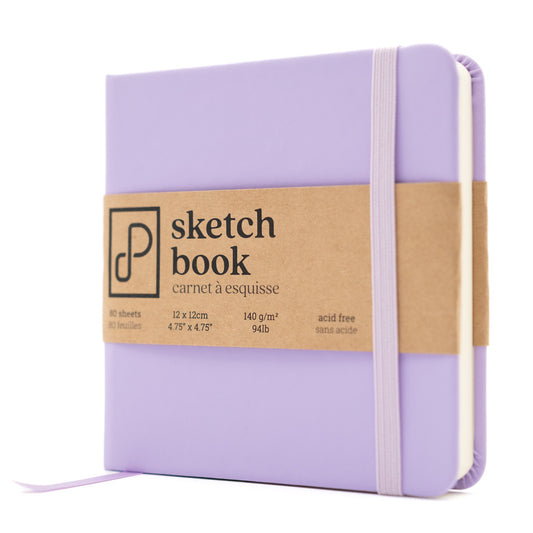 Sketch Book, 12cm x 12cm, Dreamy Lilac