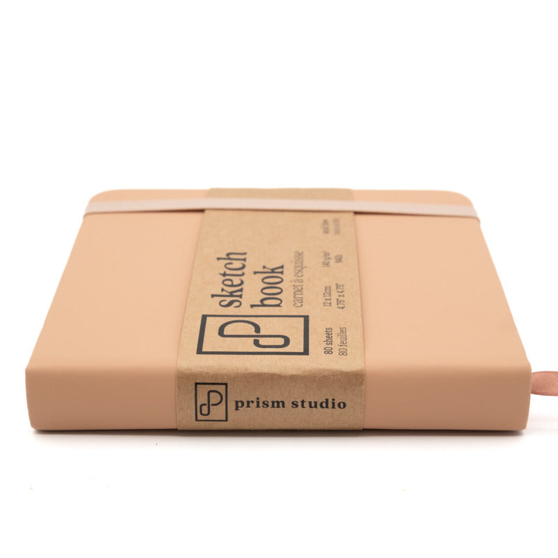 Sketch Book, 12cm x 12cm, Desert Sand (Bright White Pages)