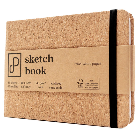 Sketch Book, 11cm x 15cm, True White Pages
