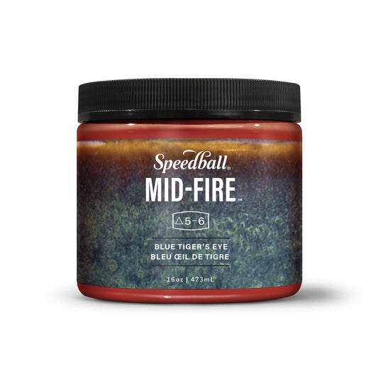 Mid-Fire Glaze, 16oz - Blue Tiger's Eye