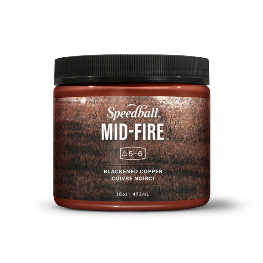 Mid-Fire Glaze, 16oz - Blackened Copper