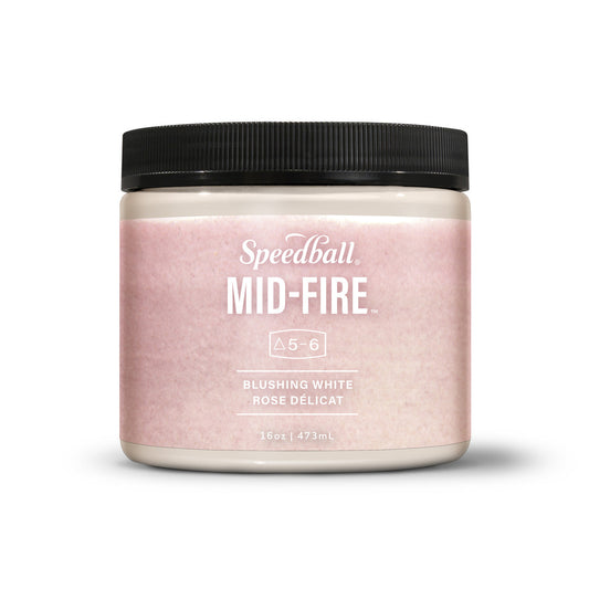 Mid-Fire Glaze, 16oz - Blushing White
