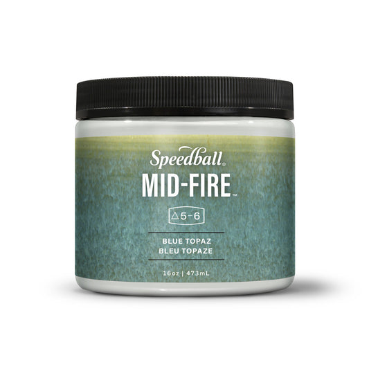 Mid-Fire Glaze, 16oz - Blue Topaz