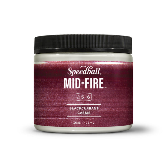 Mid-Fire Glaze, 16oz - Blackcurrant